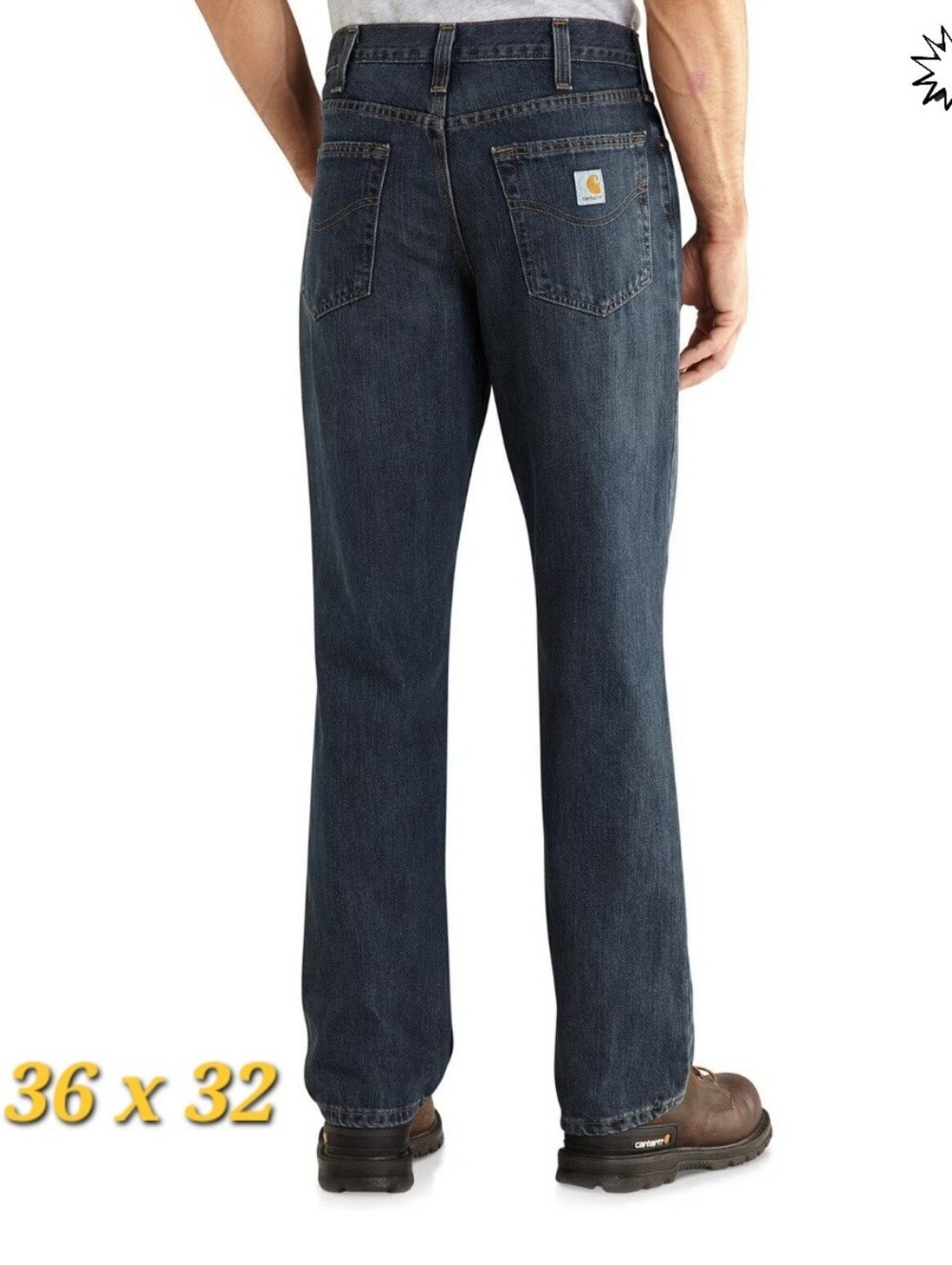 Carhartt Relax Fit Men's Jeans Work Pants Size 36 x 32